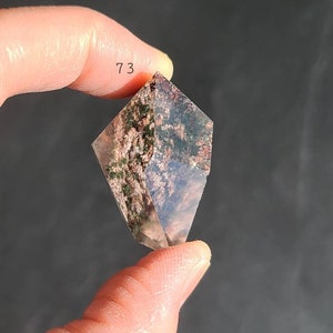 Colorful Garden Quartz Free Form, Phantom Quartz , Yellow Lodalite Crystal, Healing 7 Chakra, Pink Lodalite Pocket Stone, Calming Crystal