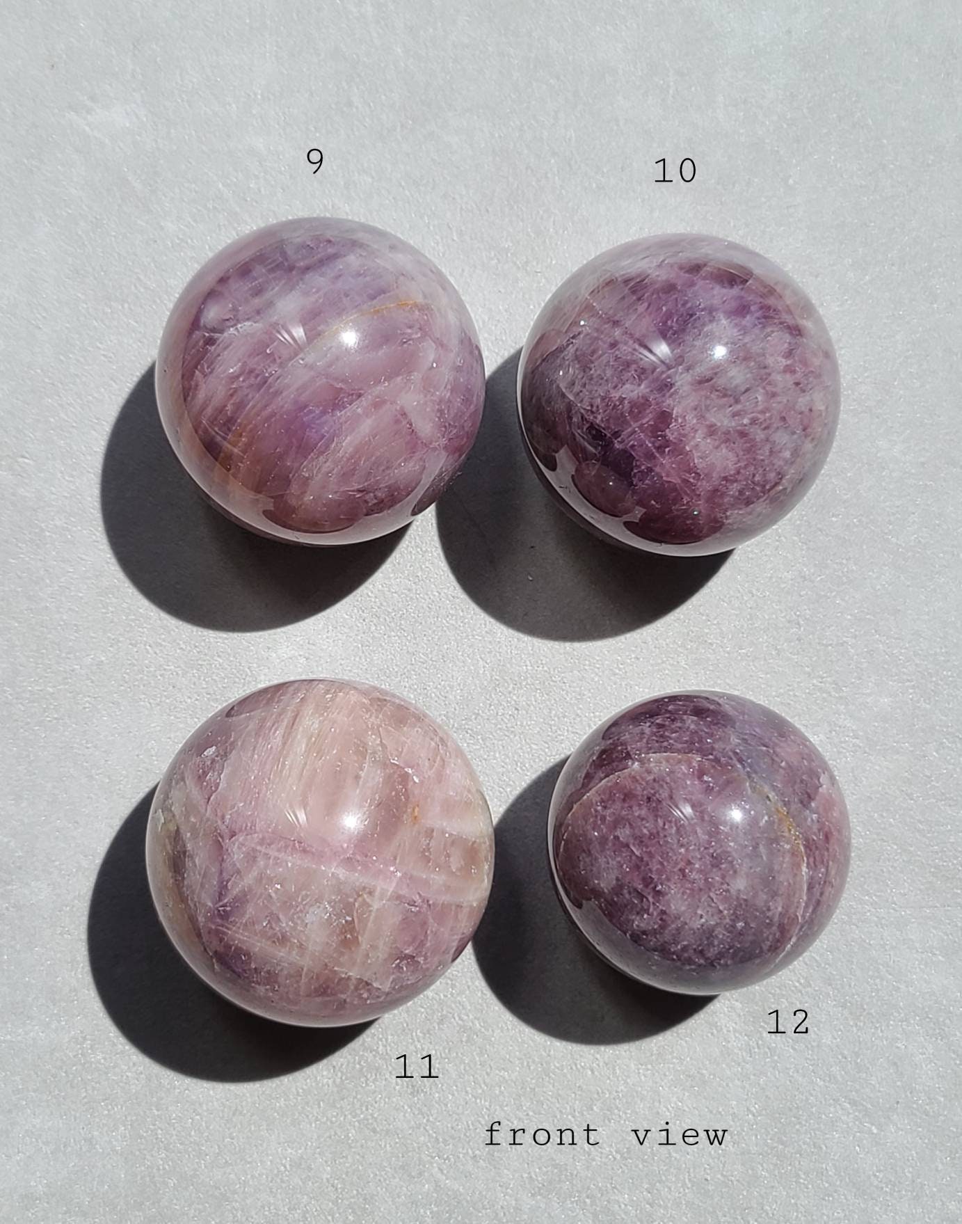 Purple Rose Quartz Sphere Healing Heart Chakra Self Care Etsy
