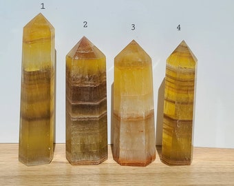 Torre di fluorite gialla: cristallo purificante per il chakra del plesso solare