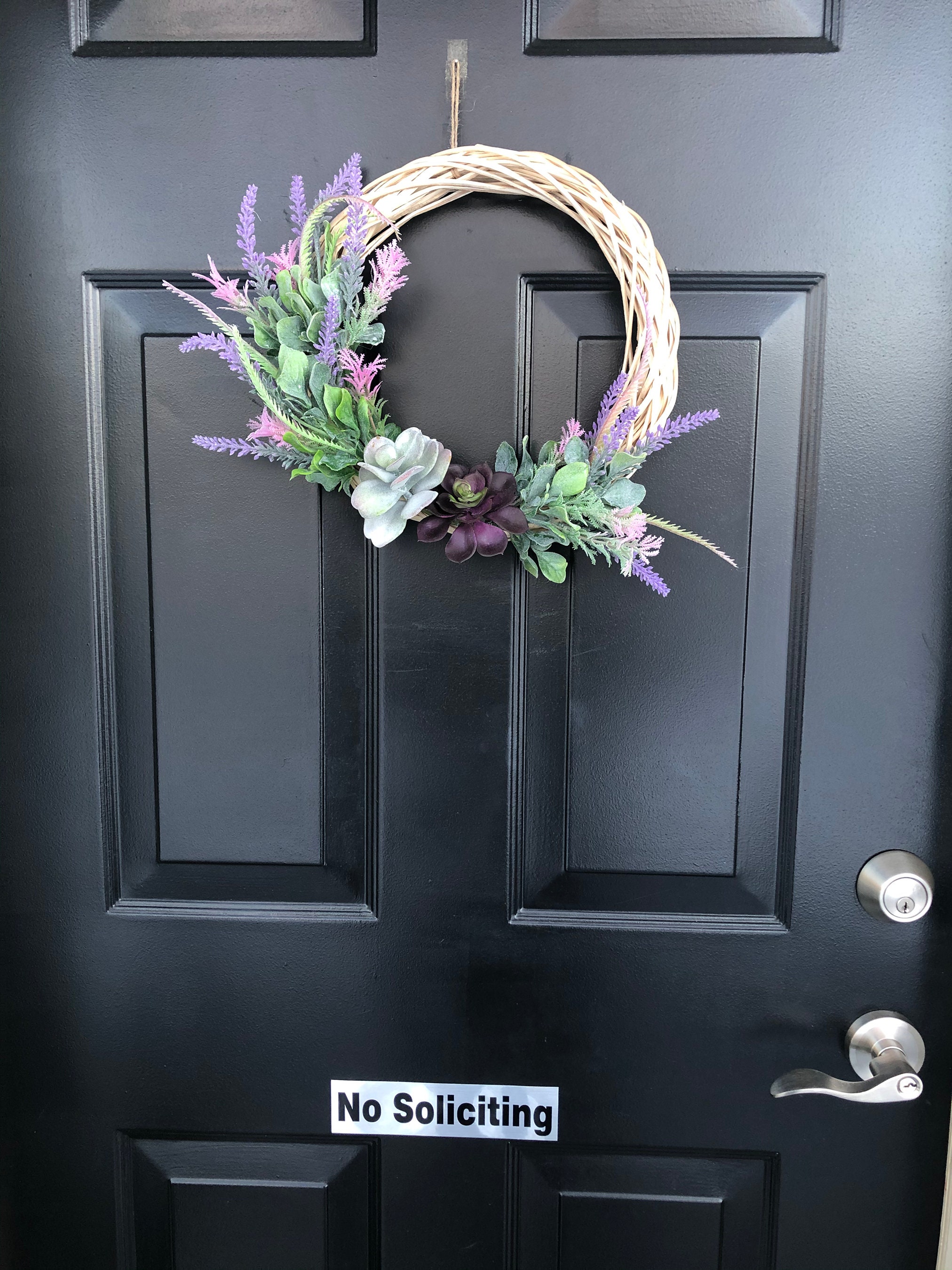 All seasons rattan wreath spring wreath with artificial Etsy