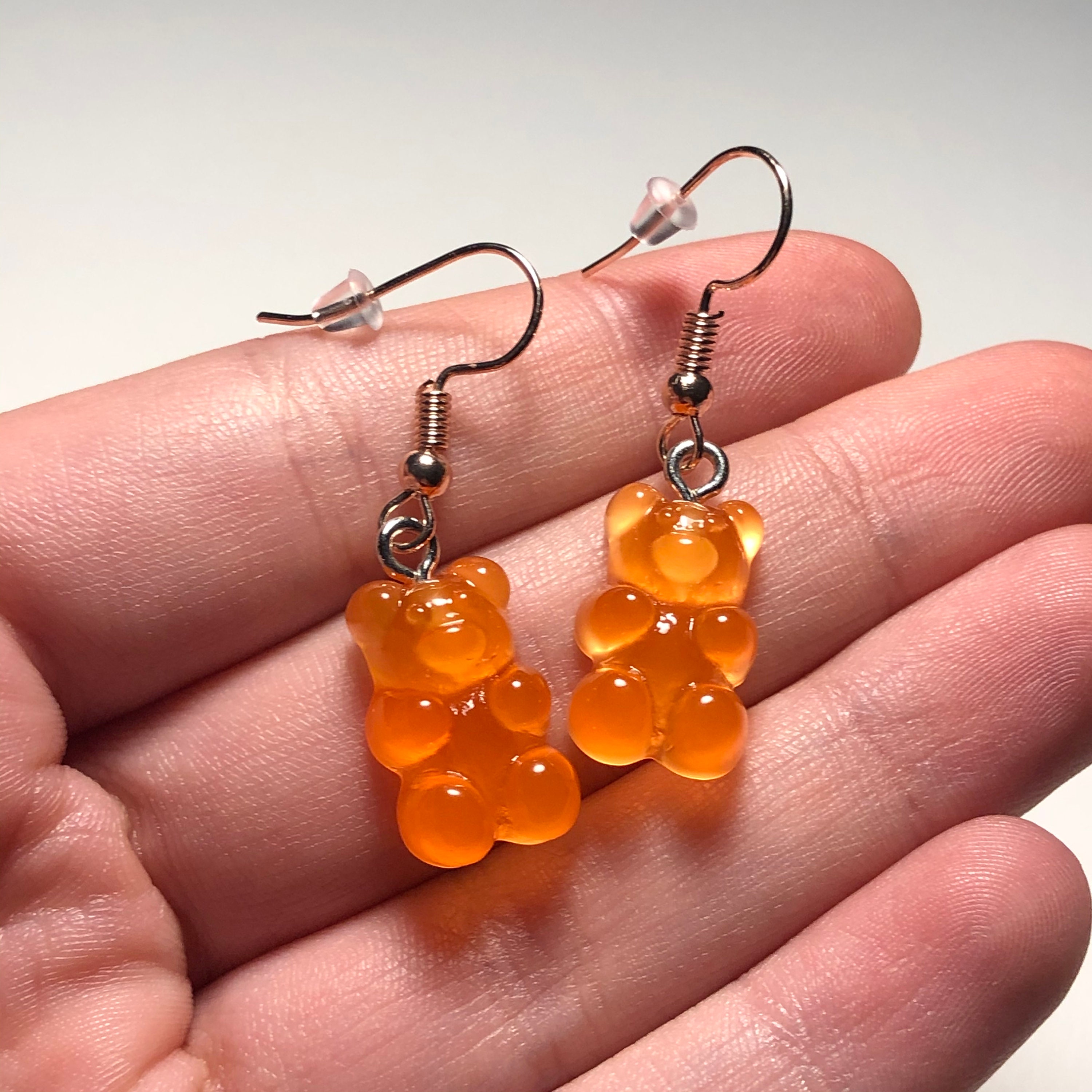 Niedliche Gummibär Ohrringe: Haken mit Gummirücken | Etsy