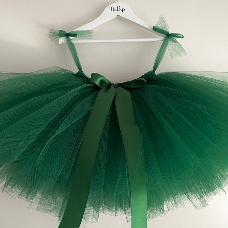 Hunter Green on Green Tutu Skirt - Medium & Medium +