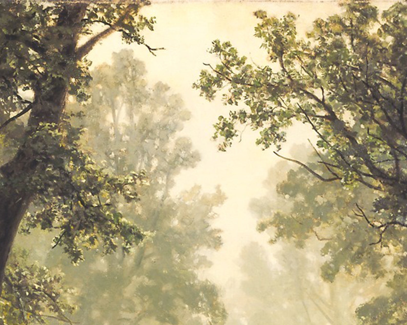 Vintage Forest Painting Landscape Art PRINTABLE Art 44 | Etsy