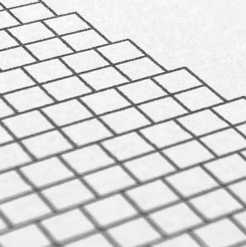 Beading Graph Paper for Small Brick Stitch Fringe Seed Bead Etsy