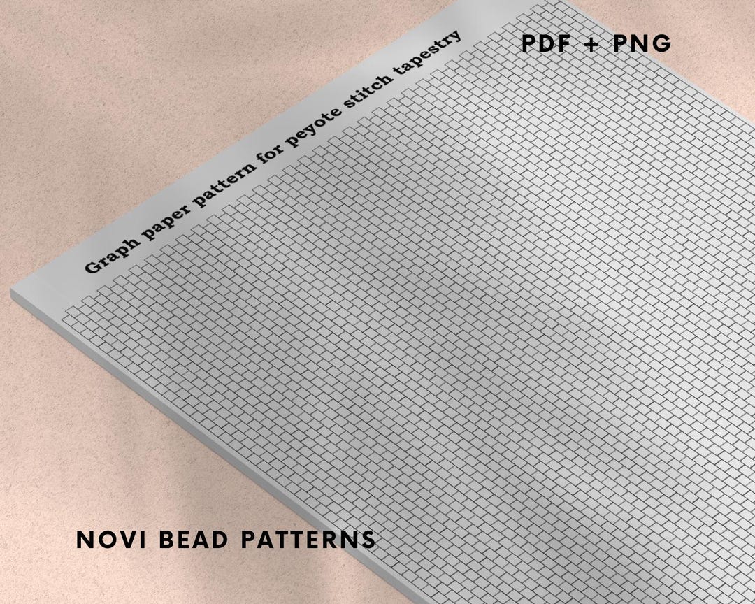 Beading Graph Paper Peyote Stitch Tapestry Large A4 Pattern Template ...
