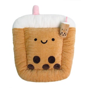 TONBO Boba Pet Bed with Boba Crinkle Toy