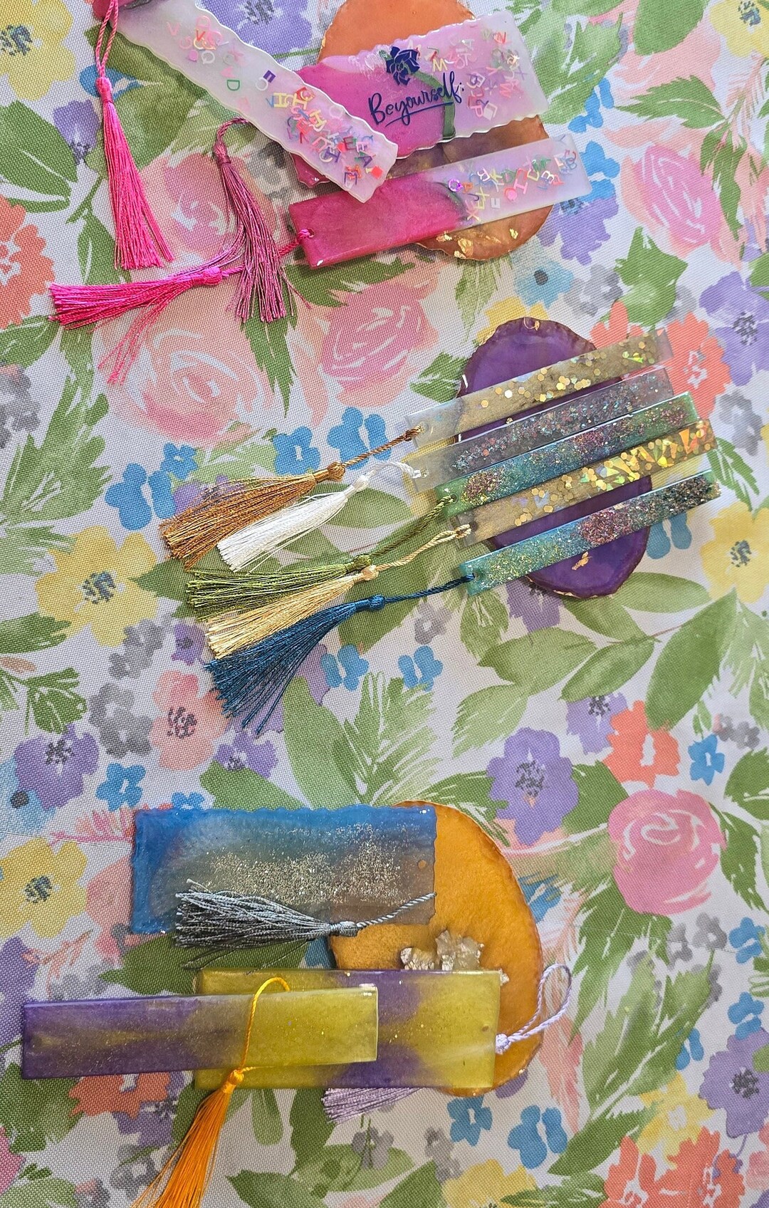 Resin Bookmarks With Tassels, Customize Bookmarks, Made to Order Book ...