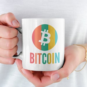 Bitcoin Colors Mug | Bitcoin Coffee Mug | Funny Crypto Cup | Cryptocurrency Gift