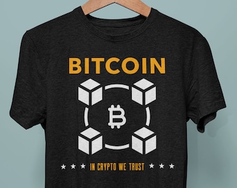 Bitcoin-tröja | I krypto litar vi på-tröja | Kryptovaluta-tröja | Bitcoin-tröja