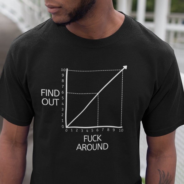 Fuck Around and Find Out Shirt | Funny Math tshirt | Graph Chart tee Humor Gift