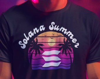 Solana Summer Crypto Meme Coin Season t-shirt | Solana Cryptocurrency Shirt | Meme tee