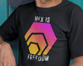 Hex Is Freedom Crypto T-shirt: Ring-Spun Cotton Tee