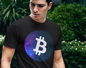 Bitcoin Galaxy  tShirt | Cryptocurrency Tee | Bitcoin Crypto T shirt | Bitcoin shirt