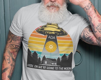 HODL on we&#39;re going to the moon Cardano shirt | Crypto T shirt | ADA Cryptocurrency tshirt