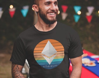 Ethereum Sunset Shirt | Ethereum Crypto T Shirt | Ethereum Cryptocurrency unisex tee