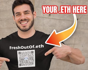 Custom .ETH Domain T-Shirt: NFT Crypto Art Shirt