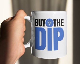 Buy The Dip Cardano mug | Cardano ADA Coffee Mug | Funny Crypto Cup | Cryptocurrency Gift