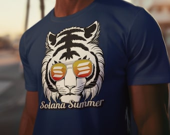 Solana Summer Crypto Meme Coin Season t-shirt | Solana Cryptocurrency Shirt | Tiger Meme tee