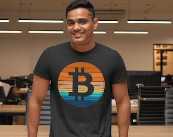 Bitcoin Sunset Shirt | Bitcoin Crypto T Shirt | Bitcoin Cryptocurrency unisex tee