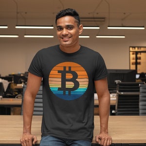 Bitcoin Sunset Shirt | Bitcoin Crypto T Shirt | Bitcoin Cryptocurrency unisex tee