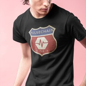 PulseChain PLS ヴィンテージ ロゴ ロード サイン クリプト シャツ | PulseChain 暗号通貨 T シャツ | HEX Staker T シャツ