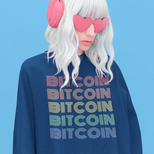 Bitcoin Colors Sweatshirt | Crypto | Cryptocurrency | Sweater | BTC | Blockchain | Unisex