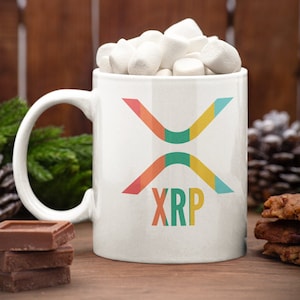 XRP Colors Mug | XRP Coffee Mug | Ripple XRP Crypto Cup | Cryptocurrency Gift
