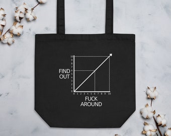 Funny Math Graph Organic Cotton Tote Bag