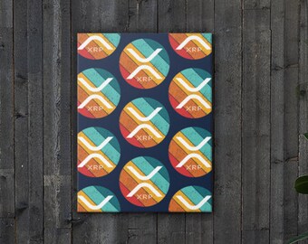 Ripple XRP Leinwand Kunst | Krypto-Kunst | XRP Kryptogeld Geschenk