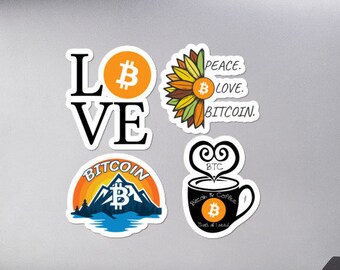 Bitcoin Sticker Pack | Bitcoin Stickers | Cryptocurrency Stickers | Bitcoin Gift