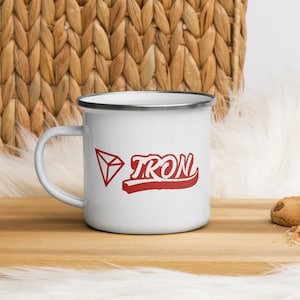 Tron TRX Enamel Mug | Coffee | Tea | Cryptocurrency Gift