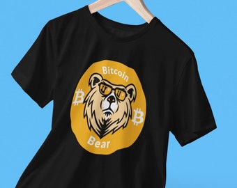 Bitcoin Bear Shirt | Bitcoin tshirt | BTC Tee | Cryptocurrency Gift