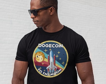 Dogecoin To The Moon Shirt | Dogecoin Crypto T Shirt | DOGE Cryptocurrency unisex tee