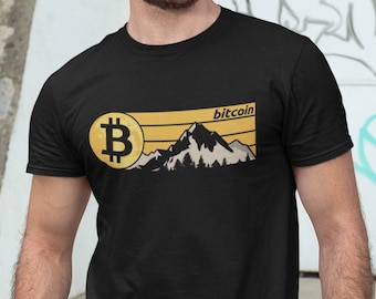 Bitcoin Moon Krypto T-shirt | Bitcoin T-shirt | Bitcoin T-shirt | Kryptovaluta T-shirt | HODL | Bitcoin-gåva | Kryptotröja | Bitcoinkonst