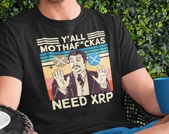 Ya'll Motherf*ckas a besoin d'une chemise Ripple XRP | Cadeau XRP Ripple | Chemise ondulée | Cadeau crypto-monnaie | Chemise drôle |  S M L TG - Unisexe