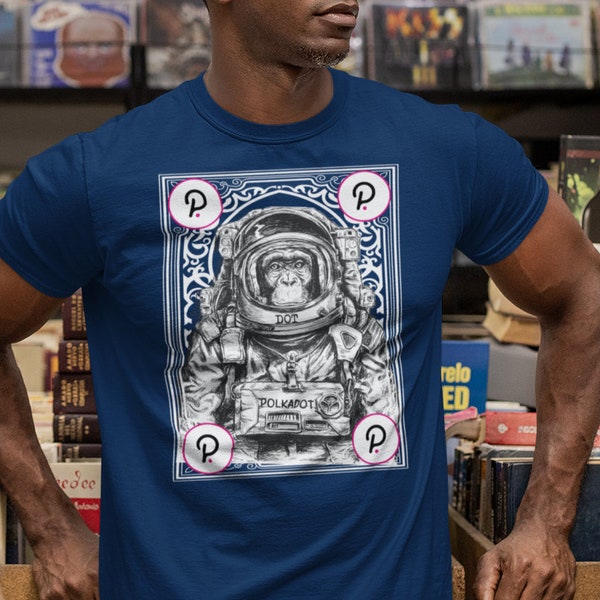 Polkadot DOT Space Monkey Shirt | Polkadot tshirt | Cryptocurrency tee | Polkadot unisex tee