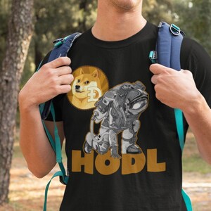 Dogecoin HODL shirt | Dogecoin T shirt | DOGE Cryptocurrency tshirt