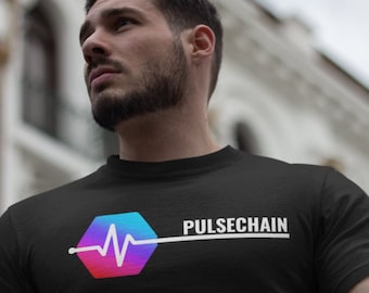 PulseChain PLS Logo Crypto Shirt | PulseChain Cryptocurrency tshirt | HEX Staker tee