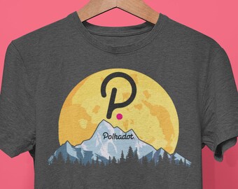 Polkadot DOT Giant Moon Shirt | Polkadot Crypto T Shirt | DOT Cryptocurrency unisex tee