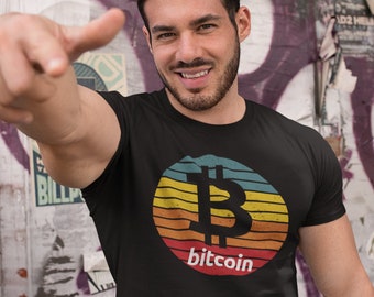 Bitcoin Sunset Shirt | Bitcoin Crypto T Shirt | Bitcoin Cryptocurrency unisex tee