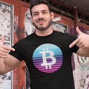 Bitcoin Sunset T-Shirt: BTC Crypto Unisex Tee