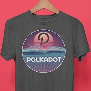 Polkadot Space Sunset tShirt | Cryptocurrency Tee | Polkadot Crypto T shirt | DOT Gift shirt