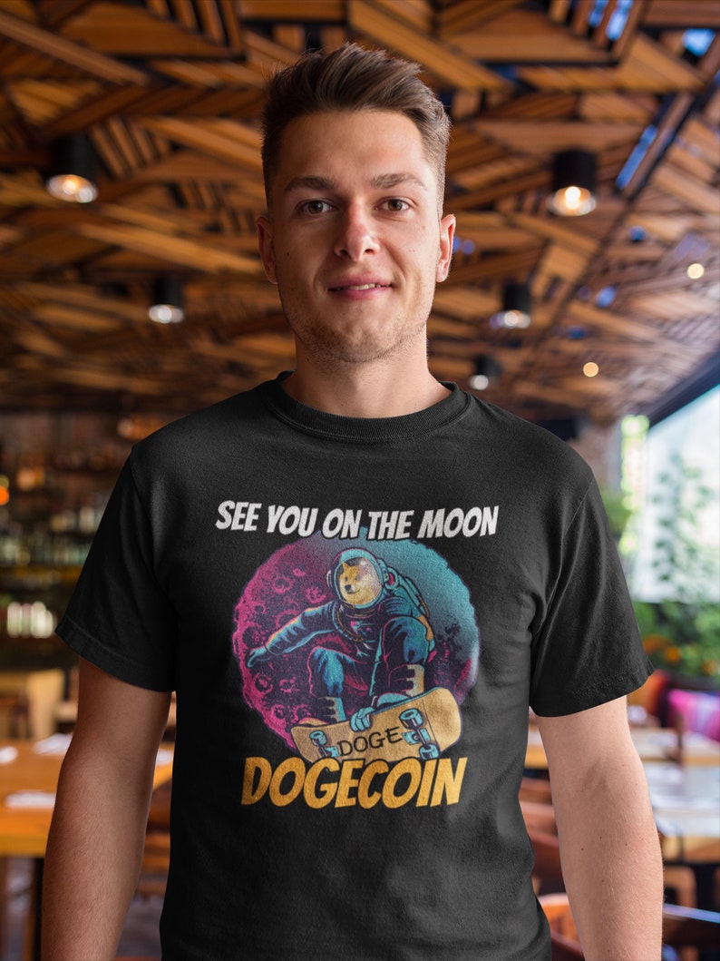 See You On The Moon Dogecoin shirt  Crypto T shirt  DOGE image 0