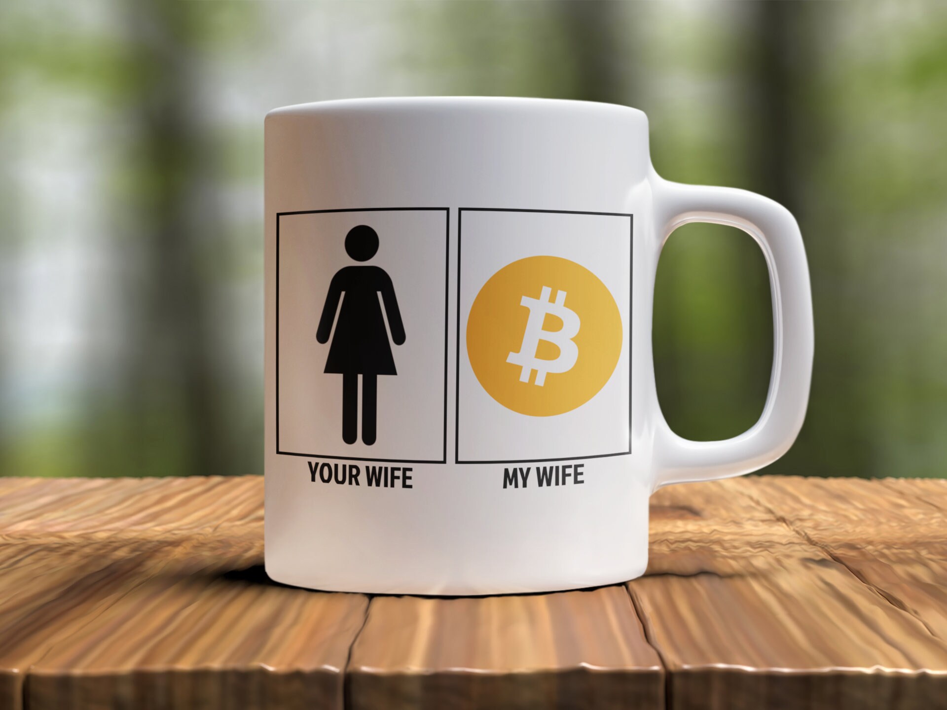 Bitcoin Funny Mug | Your Wife My Wife Bitcoin | BTC Cryptocurrency Coffee  Cup | Crypto Gift - Etsy