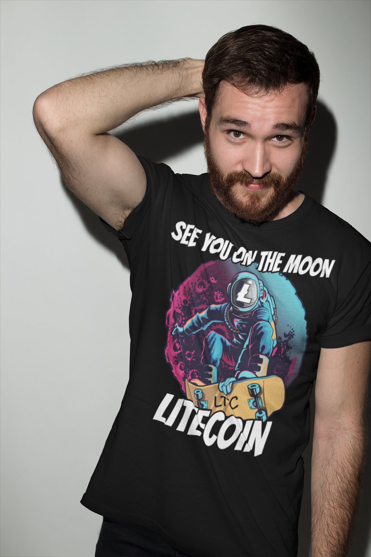 See You on the Moon Litecoin Shirt | Crypto T Shirt | LTC Cryptocurrency  Tshirt - Etsy