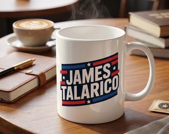 Talarico for Texas Mug | James Talarico Coffee Cup | Texas Senate 2026 | Texas Democrat Mug | Political Campaign Cup | Glossy White Mug