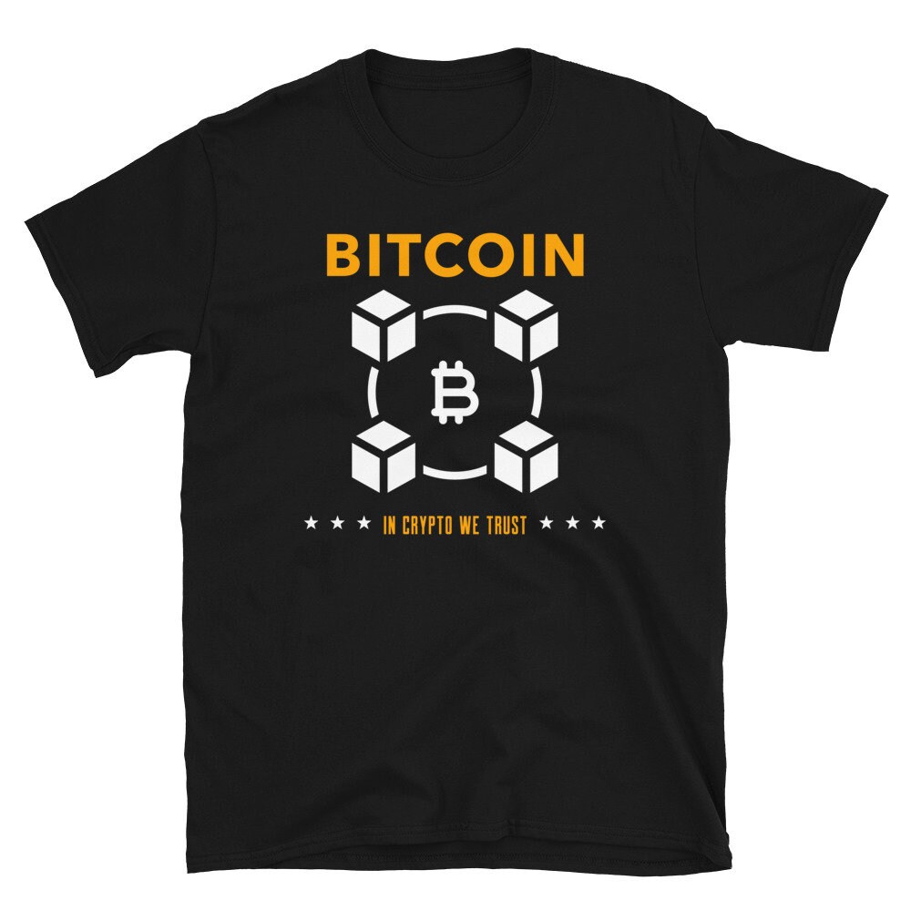 Bitcoin Shirt | in Crypto We Trust Tshirt | Cryptocurrency Tshirt | Bitcoin Tee