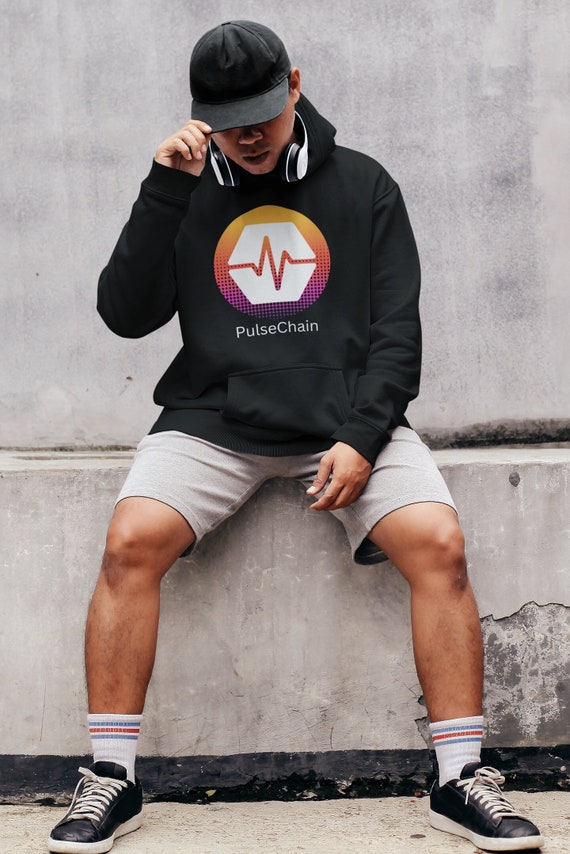 Pulsechain Logo Hoodie | PLS Crypto Pulse Chain