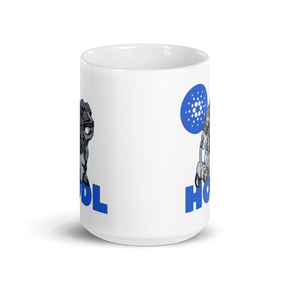 VeChain Crypto Holder Mug VeChain Just Hodl It Cryptocurrency Mug - 11oz  White Acrylic Coffee Cup For Crypto Fans 11oz Crypto Humor Cup