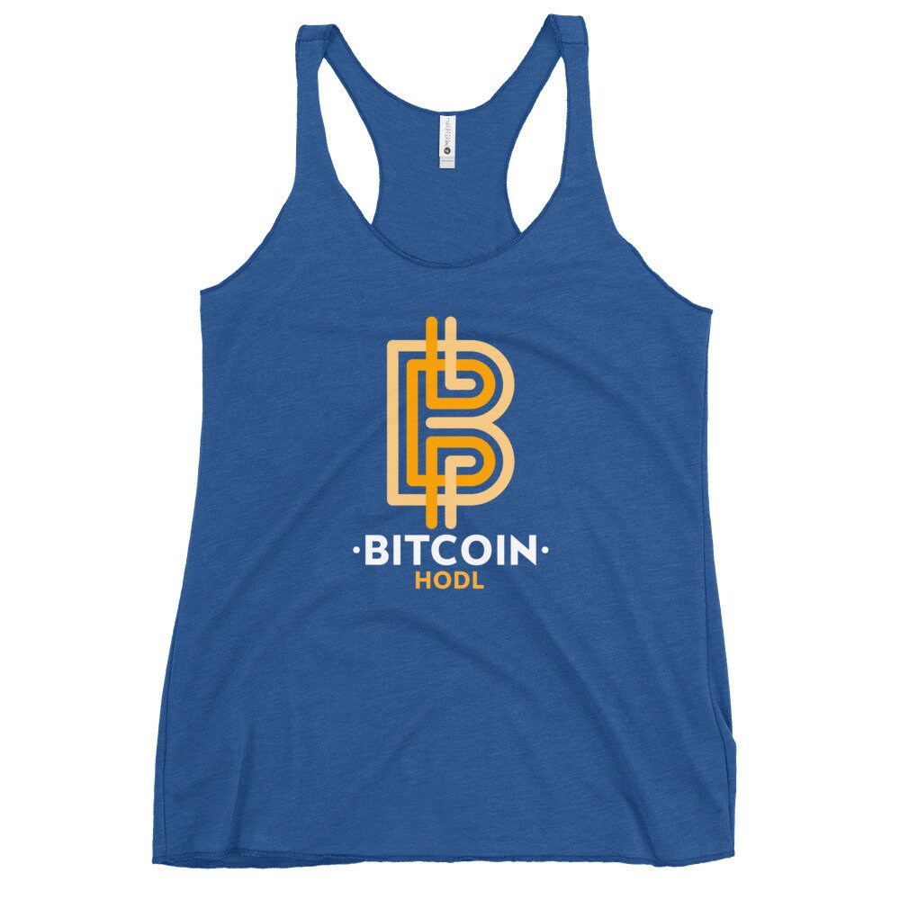 Bitcoin Damen Racerback Tank Top |  Damen-Krypto-| Bitcoin Geschenk | Damen Shirt